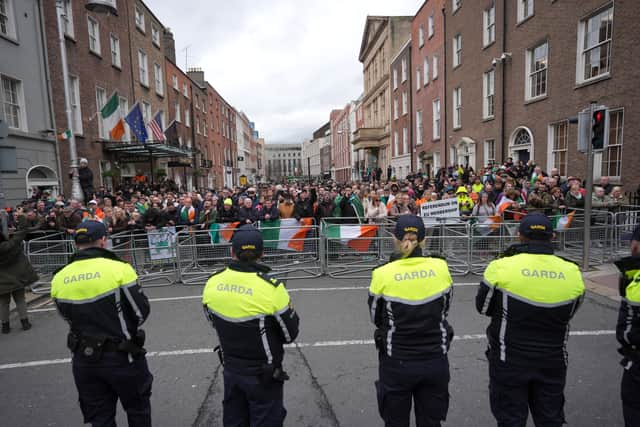 Mr Harris said many people leading the protest “oppose and abhor everything you’ve stood for”.