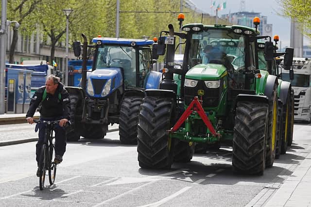 The Taoiseach said the main thoroughfare of the Irish capital should not be turned into a “car park” as traffic and travel disruption caused by the protest continued into a second day.