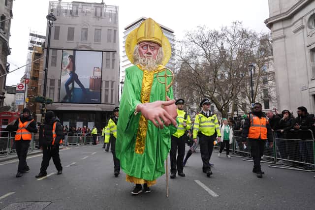 Organisers had expected more than 50,000 people would turn the centre of the city all shades of green ahead of the Irish national day on March 17.