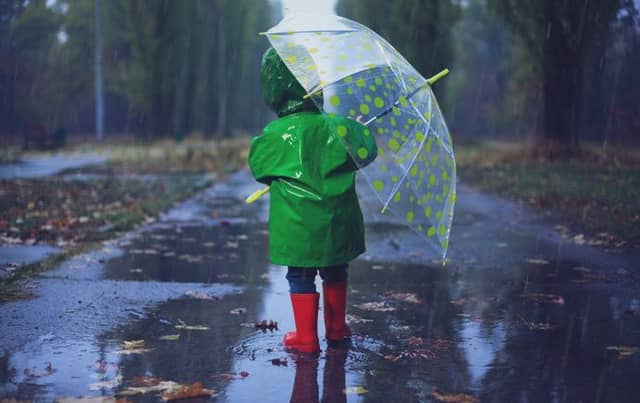 Don't forget the umbrella today