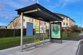 A new bus stop at Kilminchy, Portlaoise.