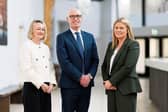 Kate McInerney has been named as a partner at MHP Sellors Solicitors. She is pictured with new hire Claire  Benson, and managing partner Stephen Keogh | PICTURE: Eamon Ward