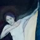 She is also a classical pianist and music weaves through her art, whether she is painting musicians, characters from operas or her own manuscript