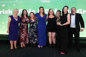 Pictured is the Irish Whale & Dolphin Group, including Kieran Caulfied, Louise Overy, Tabitha Overy, Gemma O’Connor, Catherine Meenaghan, Frances Gallagher and Csilla Trungel