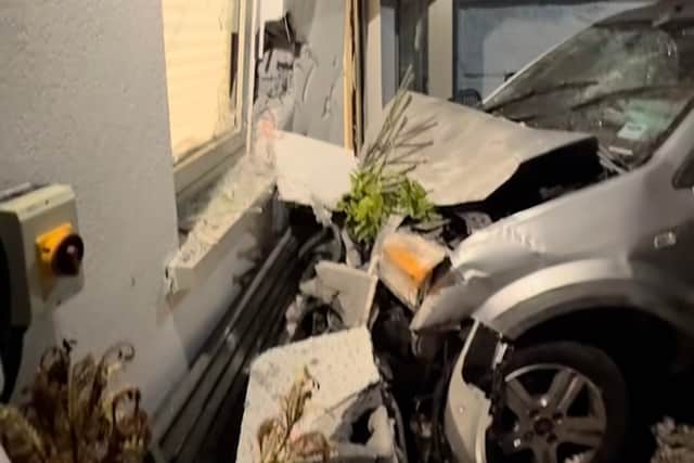 "So basically, a very nice old woman ploughed into the front of my house tonight, smashed the wall. The wall flew across the street, smashed into my car, smashed into the house and has done unbelievable damage," the presenter said on social media.