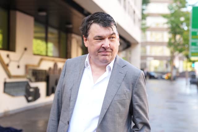 On October 24, Linehan wrote “he’s also a scumbag who harasses women”, the prosecution said.