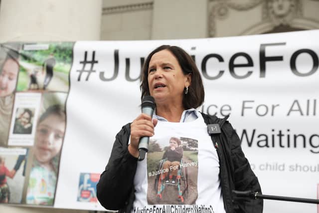 She made the comments as she attended a Justice for Harvey protest in Dublin.