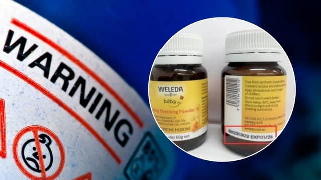 In a public notice, the Food Safety Authority of Ireland says a specific batch of Weleda Baby Teething Powder is being recalled due to the 'possible presence of glass pieces'