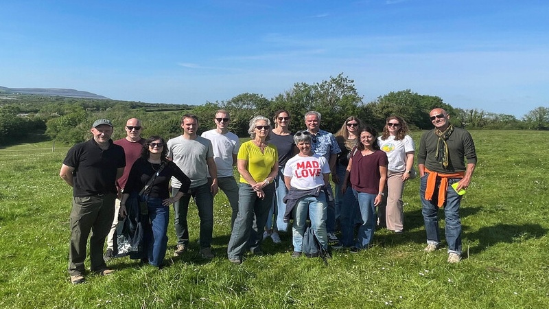 Belgian and Dutch tour operators at the Burren Farm Experience, with Cathal O’Rourke, Burren Farm Experience (left); and Eef Belckx, Tourism Ireland (centre)