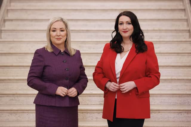 Ms O’Neill was asked by Sinn Fein MLA Declan Kearney during Executive Office questions on Tuesday for the assessment of the motion by the office she shares with deputy First Minister Emma Little-Pengelly.