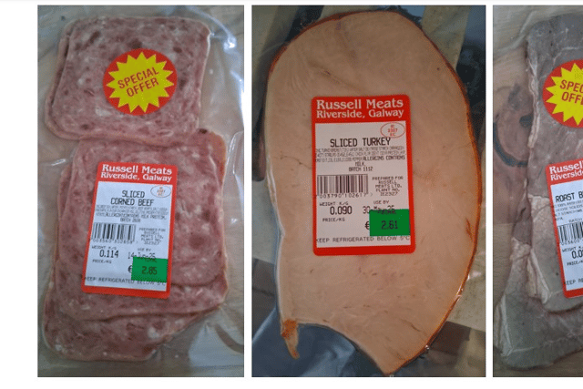 The FSAI has issued a recall of all vacuum packed ready-to-eat Russell Meats Sliced Corned Beef, Sliced Turkey and Roast Beef Sliced as they were processed, packaged and labelled without approval and were therefore not subject to official controls.
