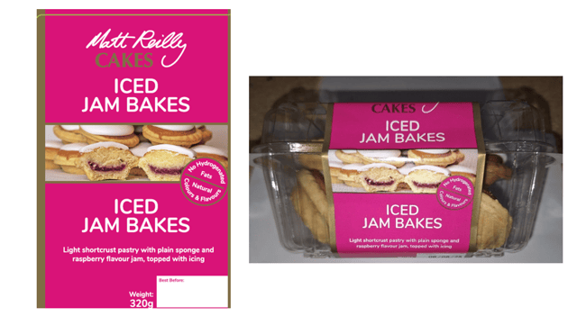 These iced jam bakes are sold in a number of supermarkets across the country