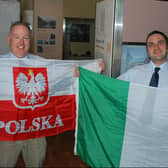 John Rattigan, curator at Clare Museum and Jakub Kacprzak, co-curator of the Festival of Polish Culture