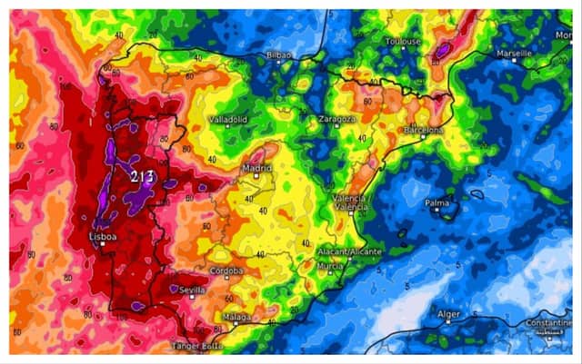 ALERT: Irish people travelling to Spain or Portugal hit with major weather warning