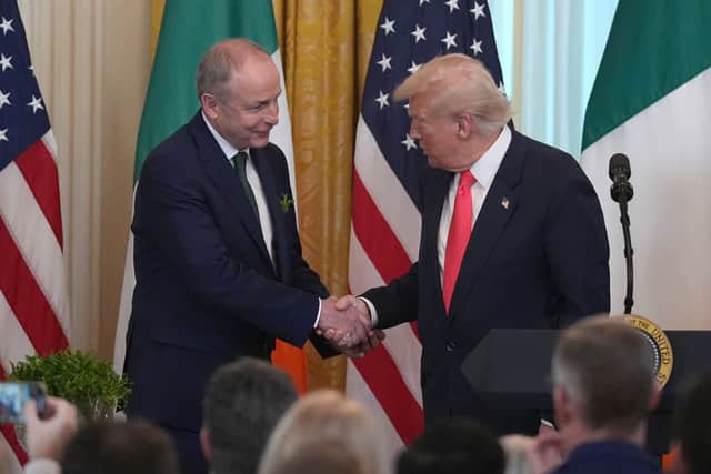 The Taoiseach told reporters on Thursday that alcohol tariffs were not specifically discussed during the meeting, but added that the only way to resolve a deepening trade dispute between the US and EU is “through dialogue”.