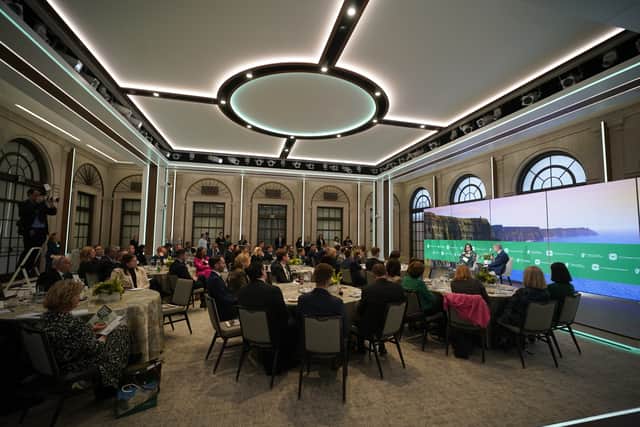 Its chief executive and president Suzanne Clark told the Taoiseach: “We’re such firm believers in the indivisible connection between our countries.”