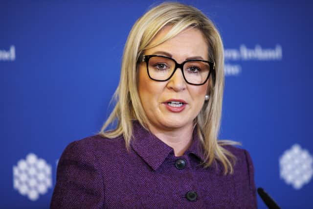While Ms O’Neill travelled to Carolina last week for a business event, she returned home rather than attend the Washington DC events as part of Sinn Fein’s protest against US President Donald Trump’s threat of mass expulsion of the Palestinian people from Gaza.