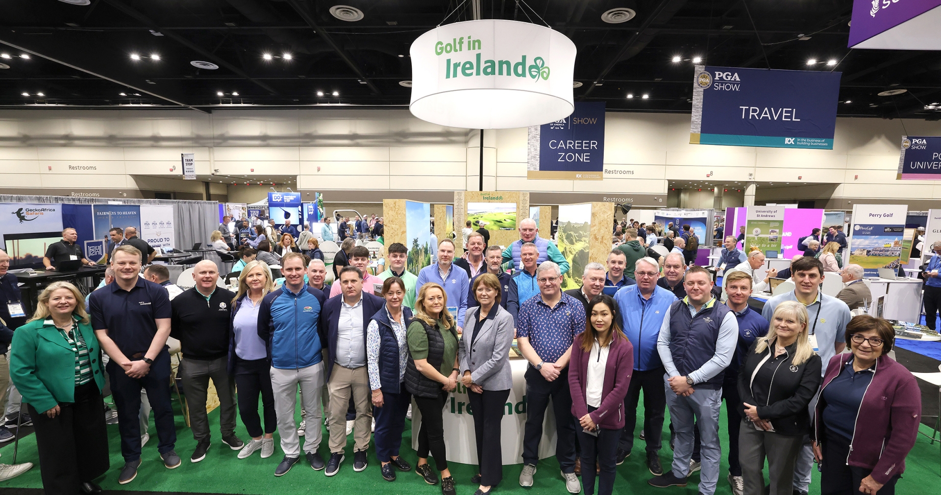 Thirty-three golf and tourism operators from Clare and across Ireland – including Dromoland Castle and Trump International Golf Links & Hotel Doonbeg attended the PGA Show in Orlando, Florida