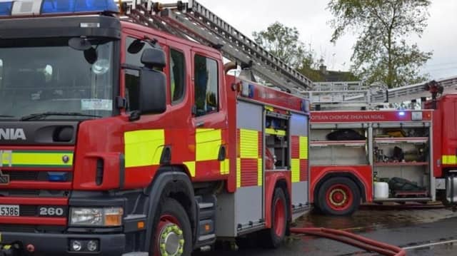 Fire Services were at the scene to put out a house fire in Letterkenny