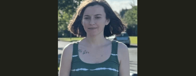 She is described as being approximately 5 feet 3 inches in height with a slight build, brown hair and green eyes.