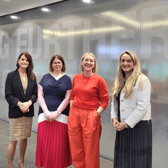 Helen Downes, CEO of Shannon Chamber, pictured at the event held in ELFC Shannon with Jennifer Powell and Emer Hodges of Deloitte Limerick and Maria Frost of ELFC