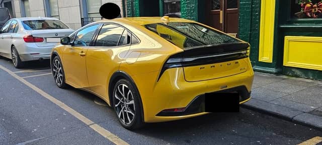 Pictured: One of the vehicles caught parking illegally in Dublin.