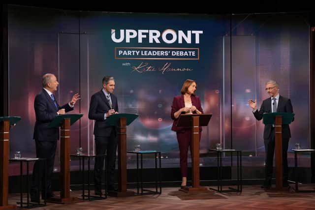 While Mr Harris and Mr Martin did not row with one another during the debate, disagreements broke out between Mr Martin and Mr O’Gorman on climate policies, and also between Ms Bacik against both Mr Boyd Barrett and Ms McDonald on the carbon tax.
