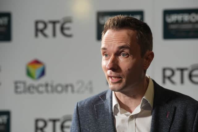 Mr O’Callaghan is fronting the Social Democrats’ election campaign as party leader Holly Cairns is due to give birth this week.