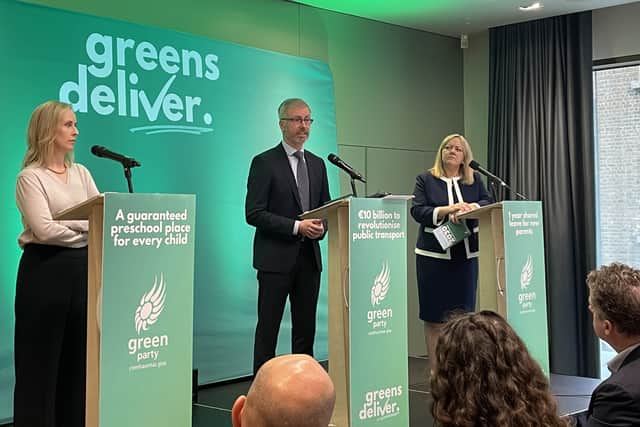 At the launch of his party’s manifesto in Dublin, Green Party leader Roderic O’Gorman was asked about the prospect of re-entering government after the Greens served as a junior partner in the last administration.
