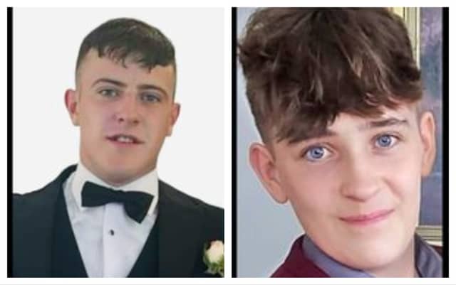 Left: Harry Fagan (19-years-old) Right: James Daniels (13-years-old)