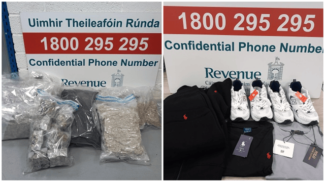 Revenue has confirmed the contraband, worth an estimated €400,000, was seized after parcels were examined at premises in Dublin and the Midlands