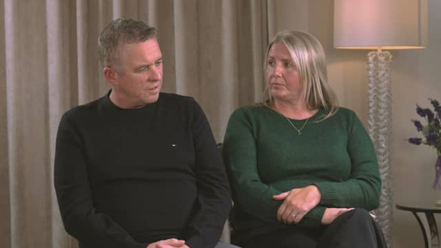 James and Carol Johnston, parents of Aoife Johnston | PICTURE: RTÉ