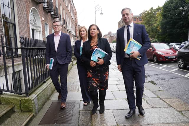 Pearse Doherty, the party’s finance spokesman, said it is a budget package of 12.4 billion euro, including 7.3 billion euro of new measures.