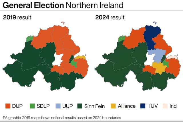 More recently, Sinn Fein celebrated successes in the UK general election when it became Northern Ireland’s largest party at Westminster level – in terms of both seats and vote share.