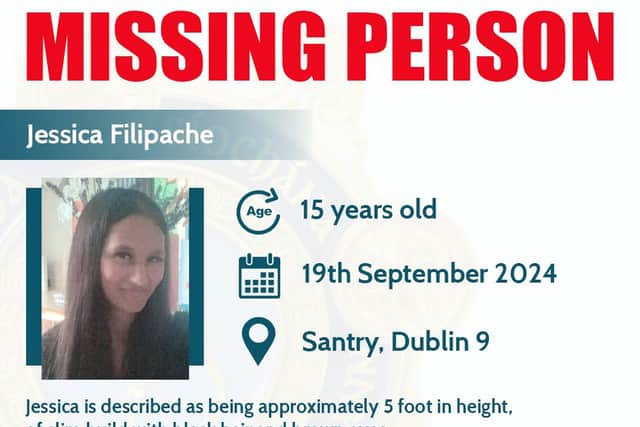 Jessica is described as being approximately 5 foot in height, of slim build with black hair and brown eyes.