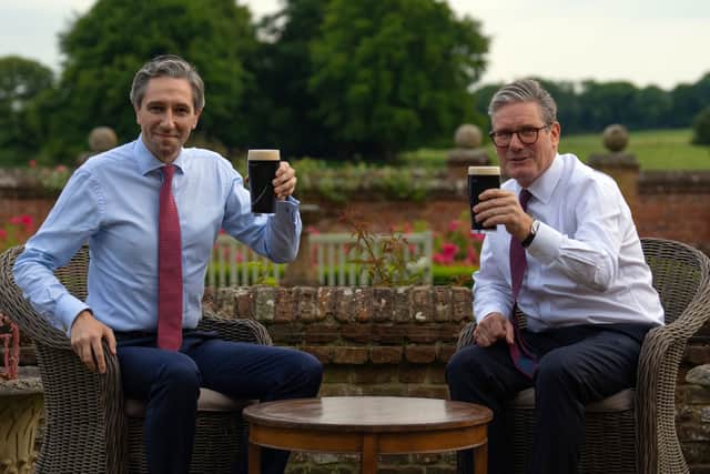 Sir Keir said meeting Mr Harris twice within his first nine weeks in office as Prime Minister shows a “real intention” to reset relationships to the “great benefit” of both the UK and Ireland.