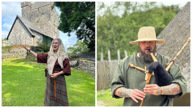 Singer Annika Hammar (L) & resident Craggaunowen musician Arno Kilhoffer (R) will be performing at this Friday’s concert at Craggaunowen|PICTURE: Craggaunowen