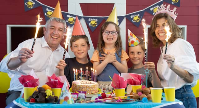 Pat Dennigan, Focus Ireland CEO, and Meadhbh Quinn, Bord Gáis Energy Head of Marketing, pictured at a children's party in the Focus Ireland Family Centre in Dublin|PICTURE: Julien Behal
