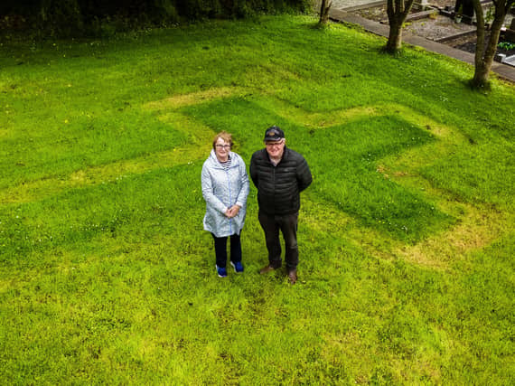 Ann Hassett and Gerard Frawley at Mullagh Church Grounds (Photo Credit: Rocket Science Media)