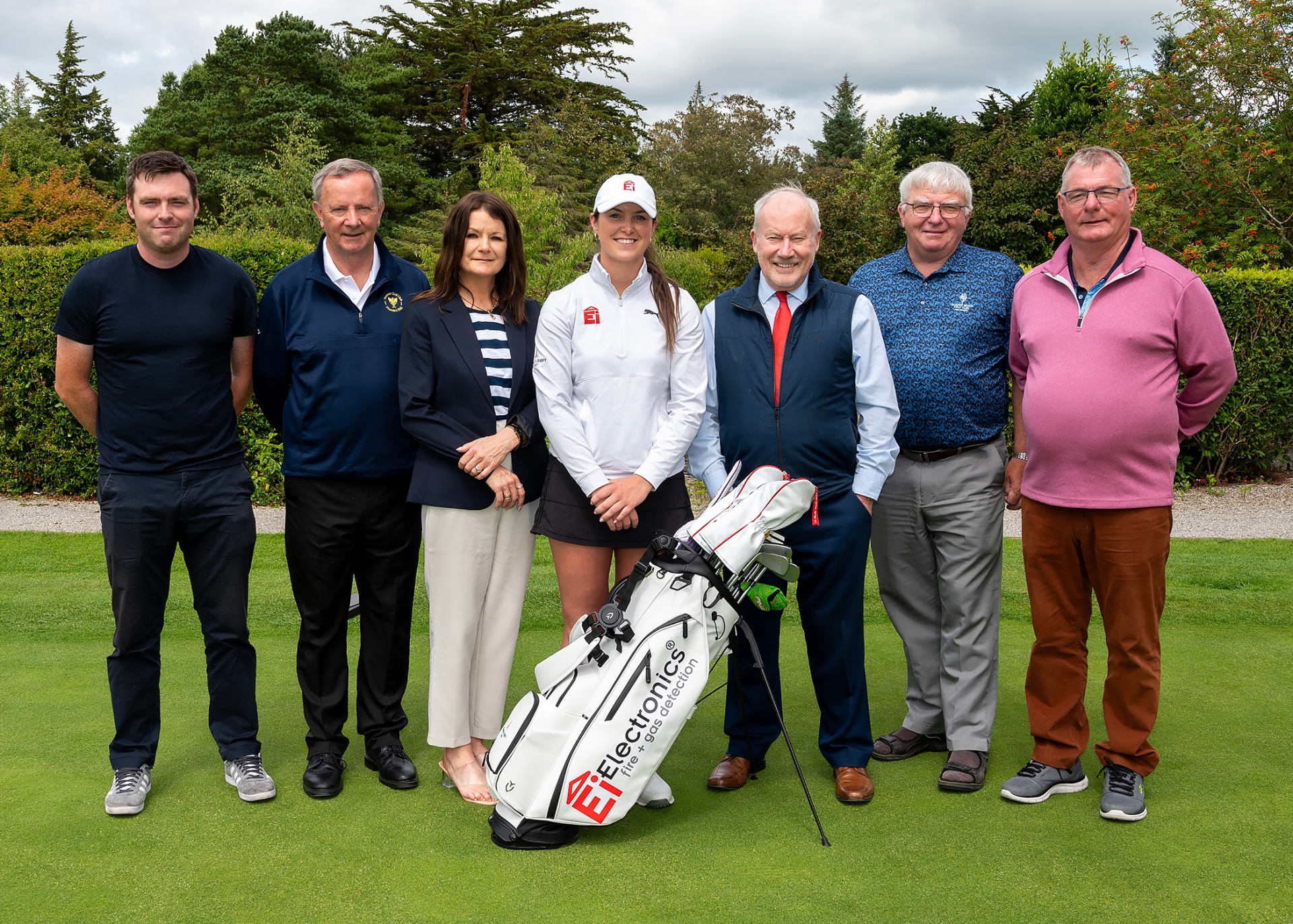 Shannon Golf Classic winners with Áine Donegan