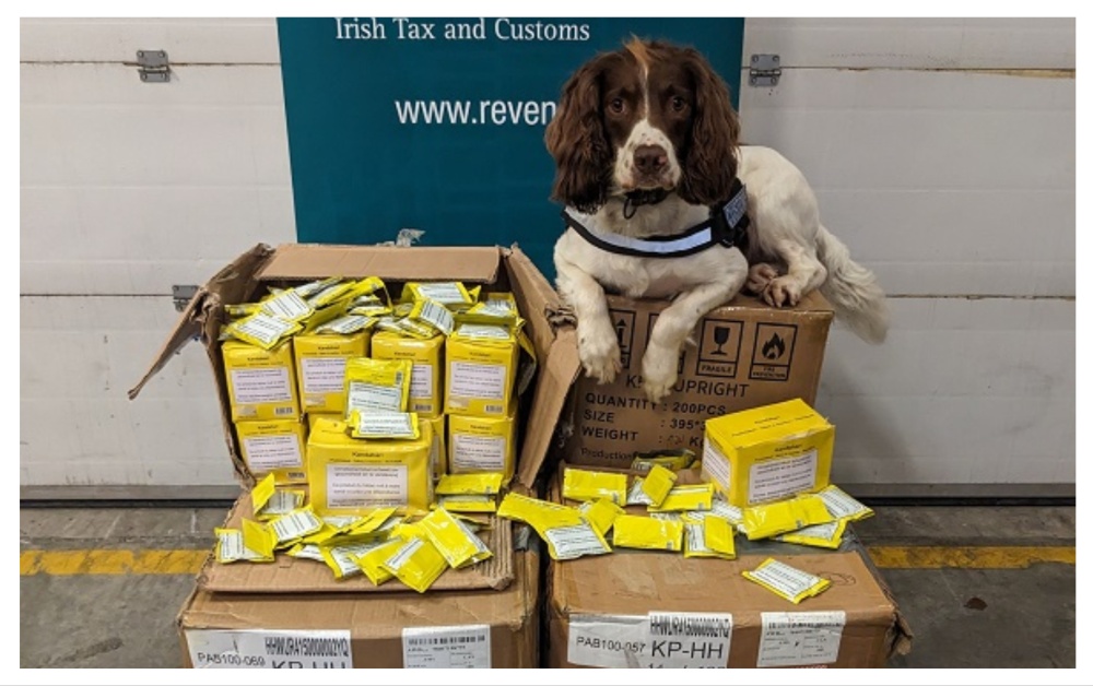 The 'illicit tobacco' had arrived via consignments from Belgium | PICTURE: Revenue