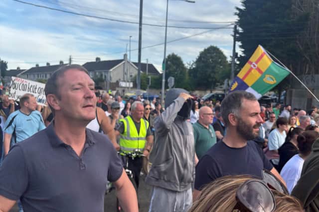 The protest then moved to the Gardai station in Coolock before returning to the factory.