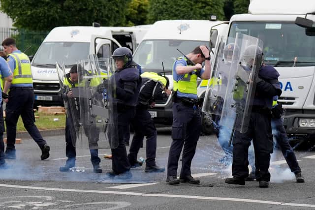 “It was the hijacking of a situation by a group of people who engaged in utter thuggery and it’s not reflecting any means of the community of Coolock.”