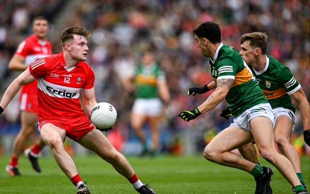 Kerry and Derry kick off Saturday's television action. PIC: Sportsfile