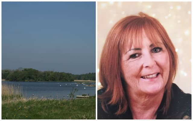 The late Ms Geraldine Buggy was hospitalised after getting into difficulty at Lough Ennell