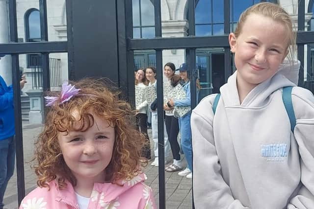 Children and adults alike were seen sporting handmade friendship bracelets, a colourful feature of the Swiftie fandom.