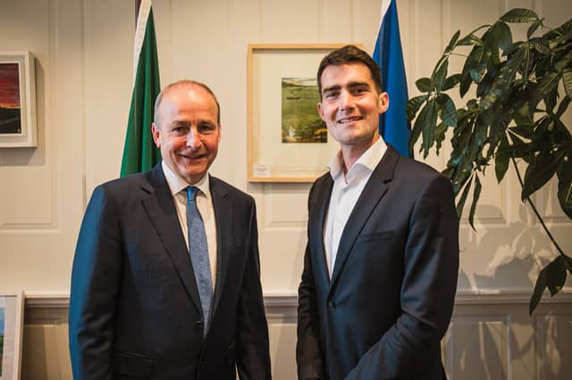 Fianna Fáil leader Micheál Martin with the newly-appointed deputy leader Jack Chambers