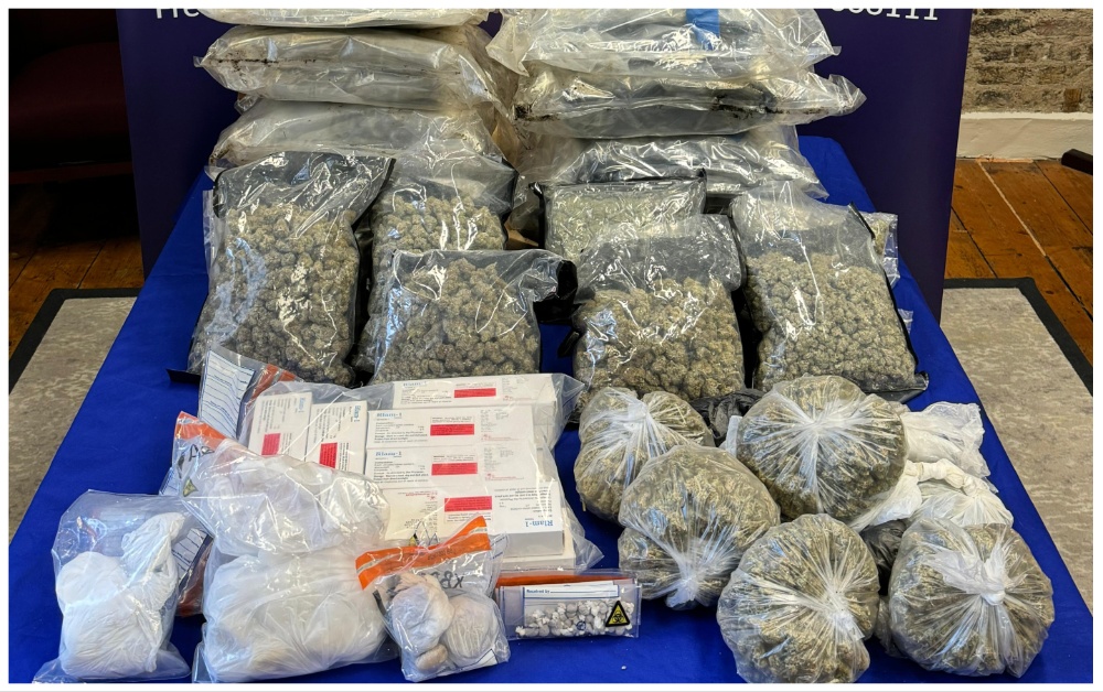 The drugs and items seized