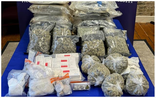 The drugs and items seized