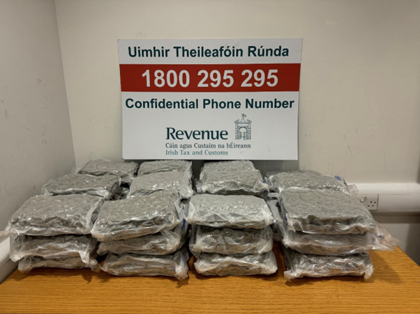 Passenger found hiding 20kg of drugs in bag after landing at Dublin Airport
